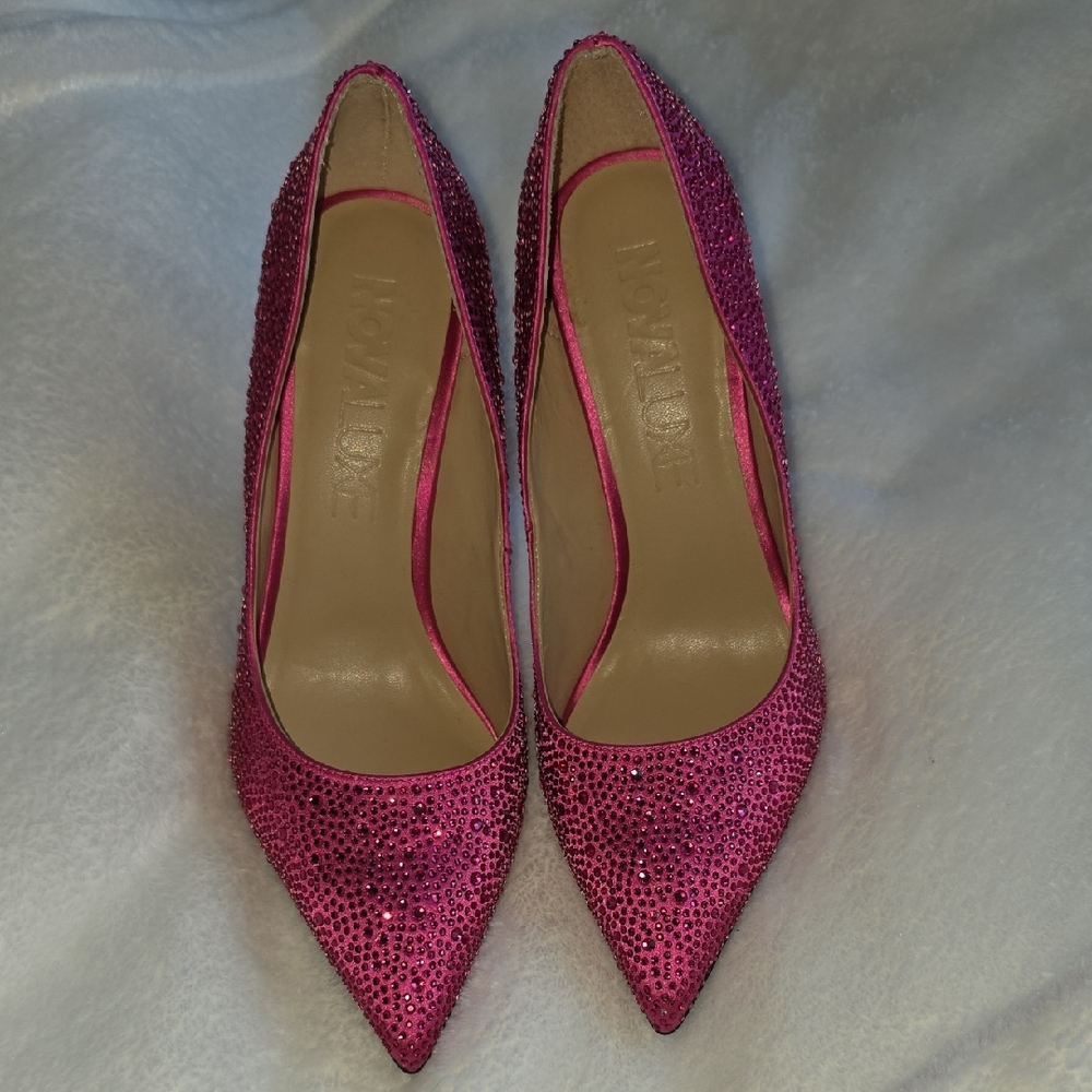 Elegant Pink Rhinestone Heels NOVA LUXE